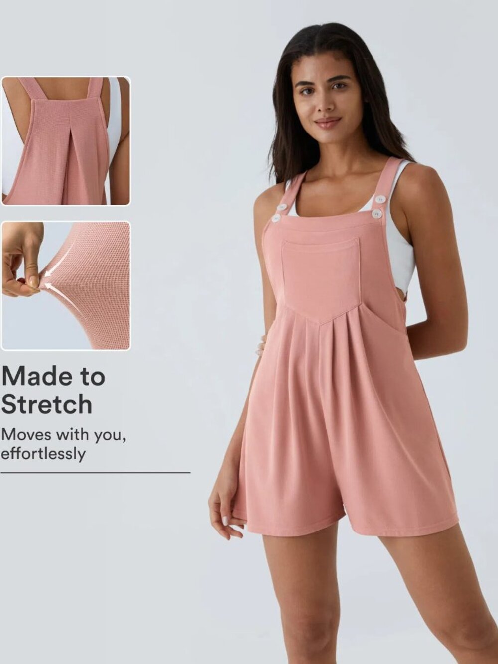 Halara Shorts Jumpsuit Pink